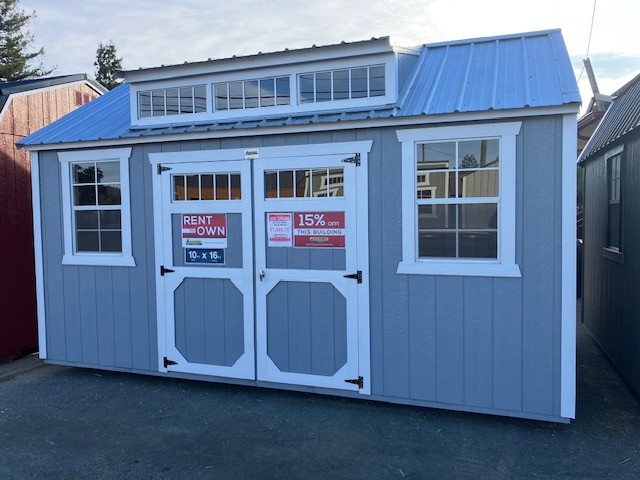 Utility Shed Dormer - 10x16