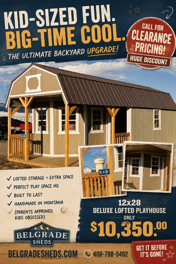 Lofted Barn Deluxe Playhouse - 12x28