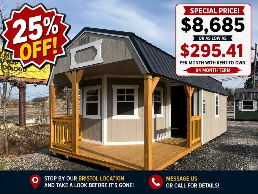 # 12 Lofted Barn Deluxe Playhouse - 12 X 28 SPECIAL PRICE ($8,685.00 or as low as $295.41/month)