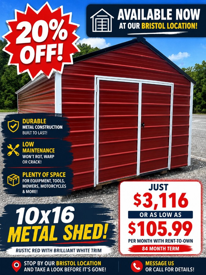 #48 Metal Shed - 10 X 16