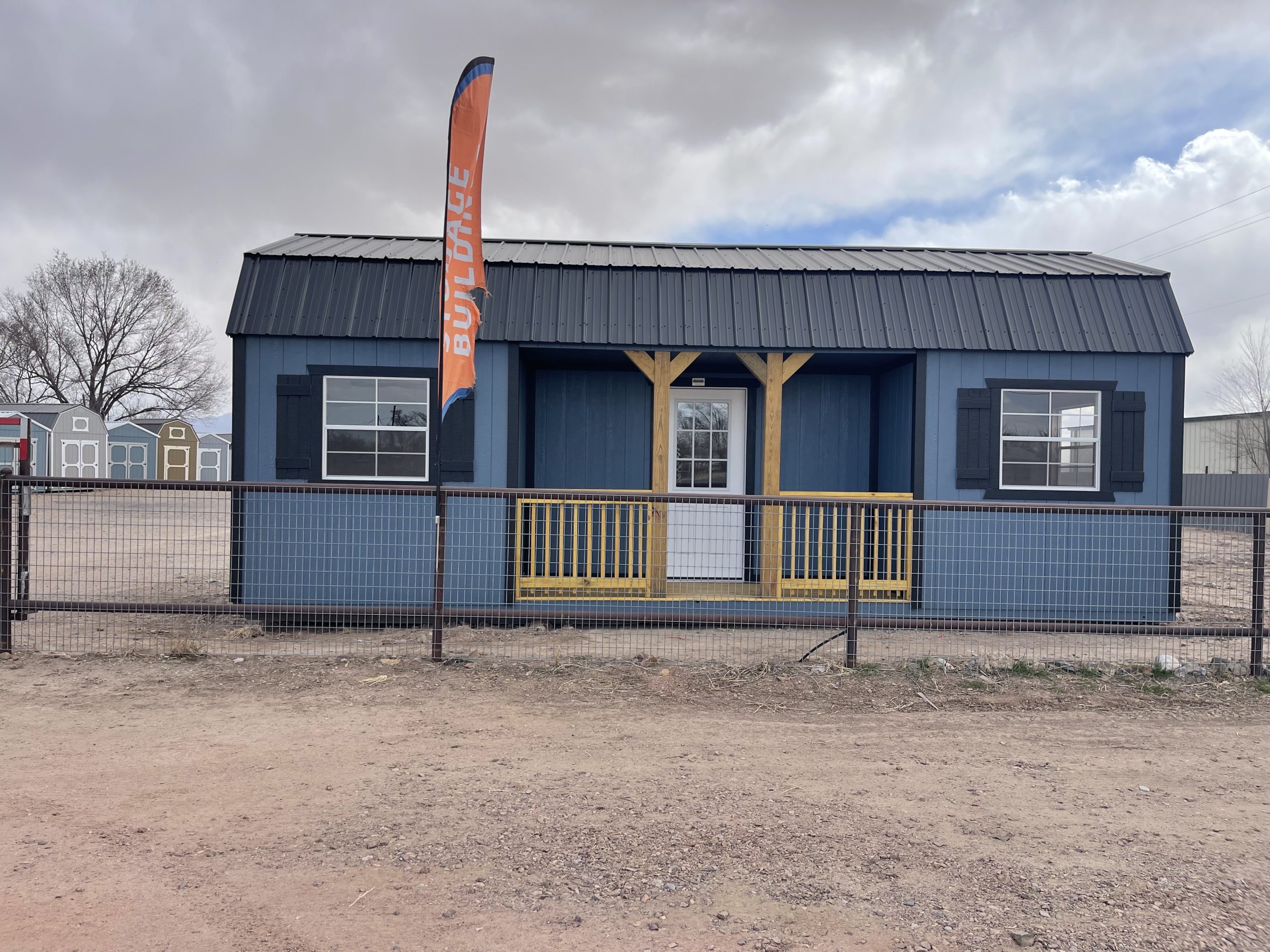 Lofted Barn Center Porch - 12x28