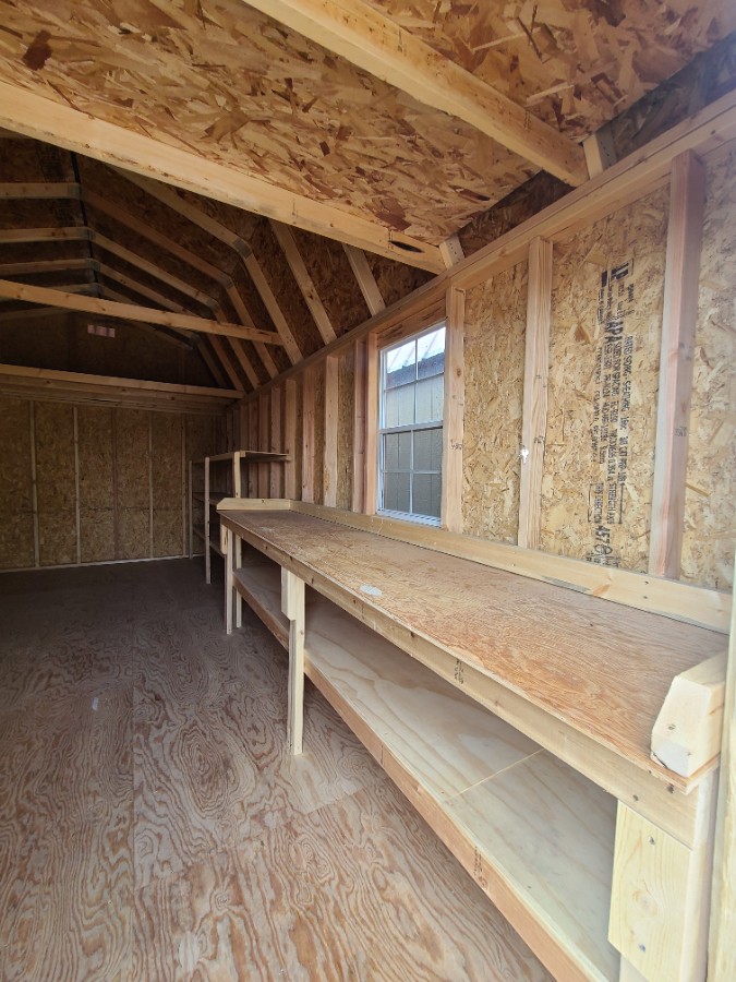 Lofted Barn - 10x20 w/ Workshop Package and Window Upgrade! image 9