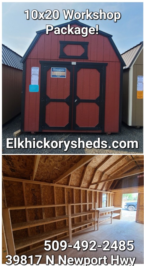 Lofted Barn - 10x20 w/ Workshop Package and Window Upgrade! image 13