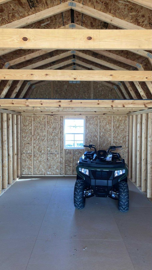Lofted Barn Garage - 12x28 image 10