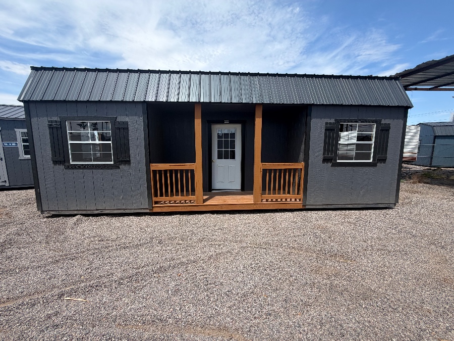 12x28 Lofted Center Porch