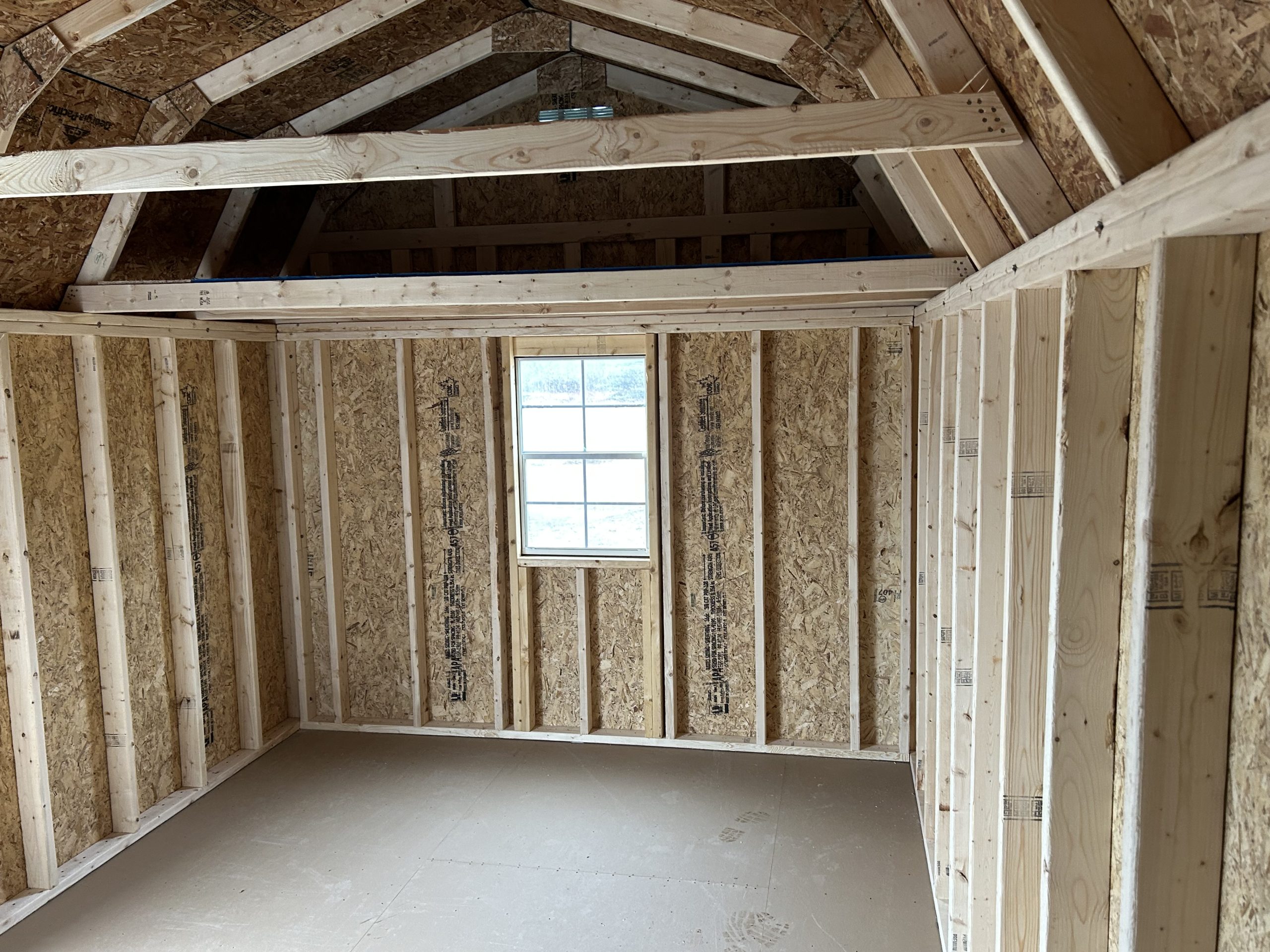 Lofted Barn 8′ Garage – 10X16