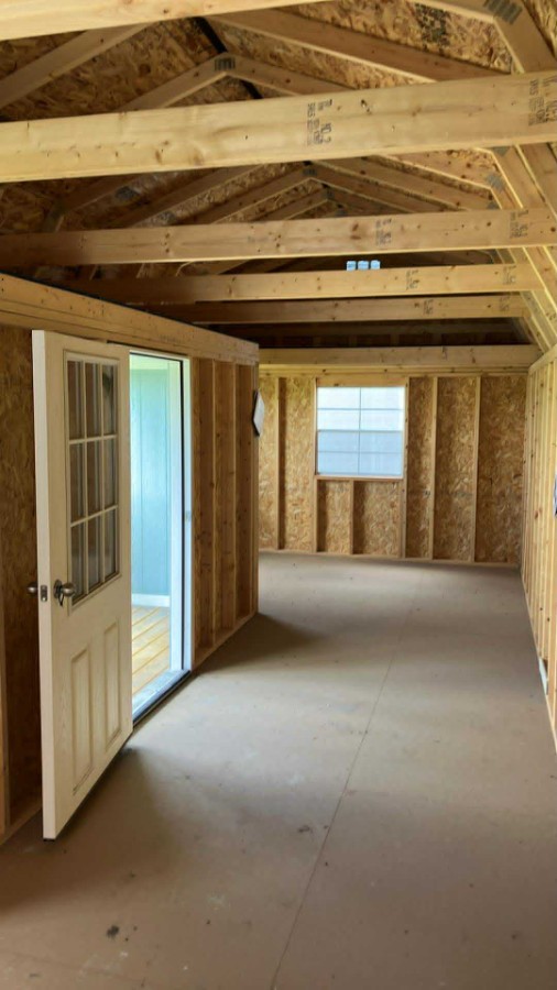 Lofted Barn Center Porch - 12x28 image 11