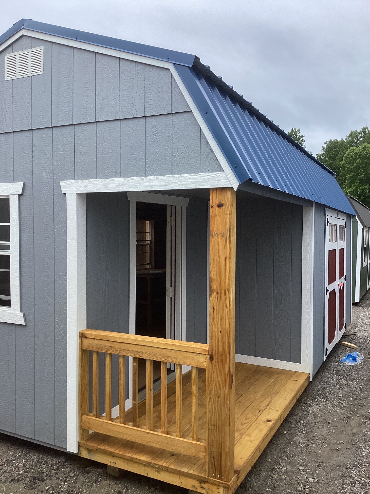 Lofted Barn Side Porch - 12x20