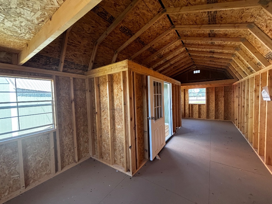 Lofted Barn Center Porch - 12X28 image 6