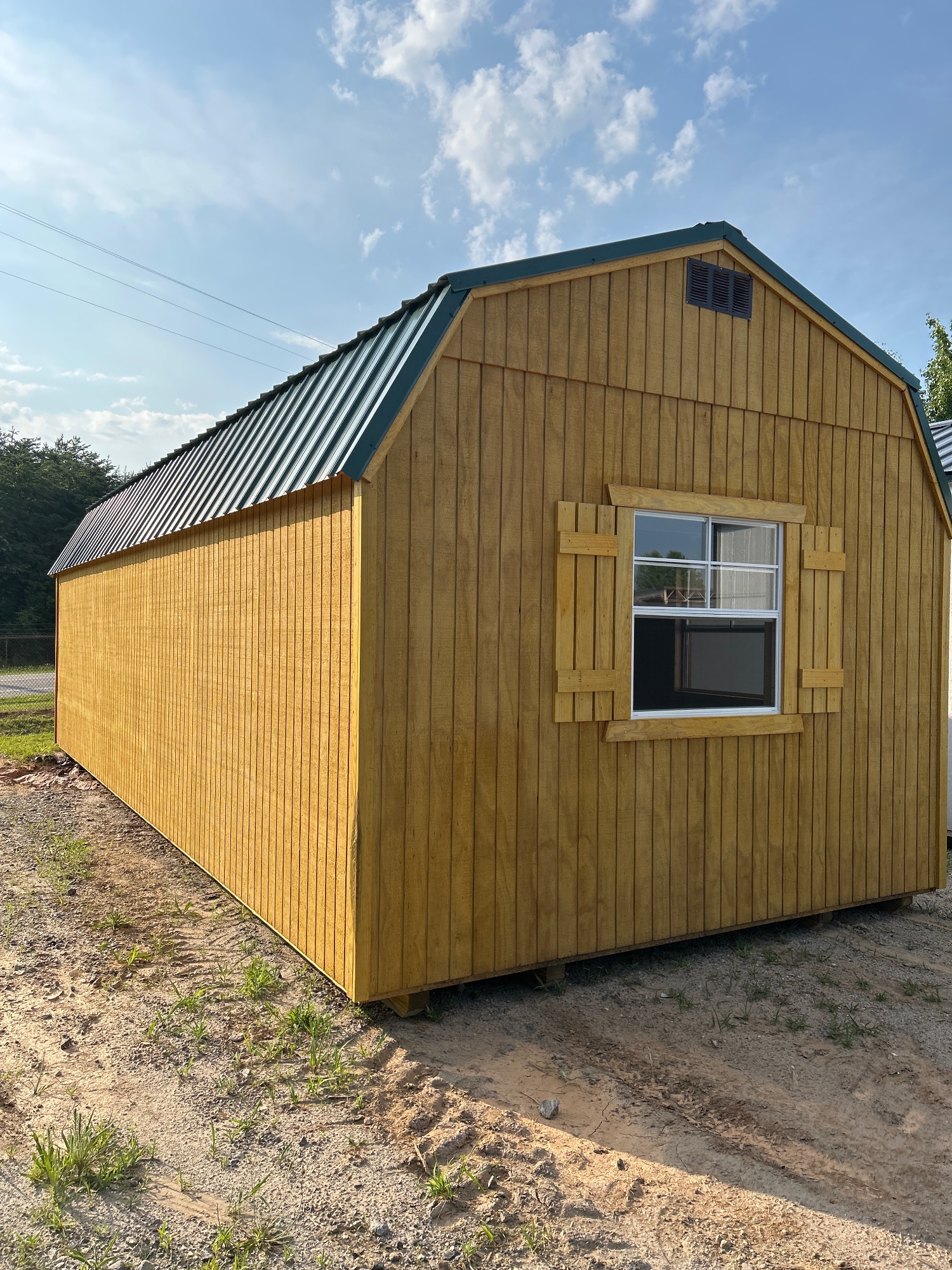Lofted Barn Center Porch - 12x28 image 2