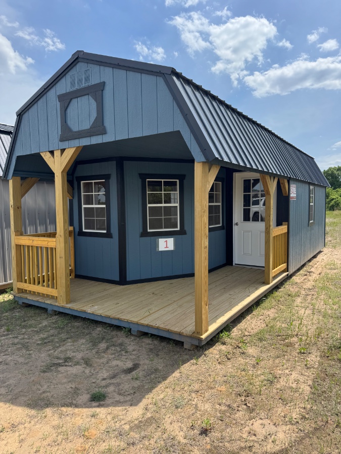 Building #1 - Lofted Barn Deluxe Playhouse – 12×28