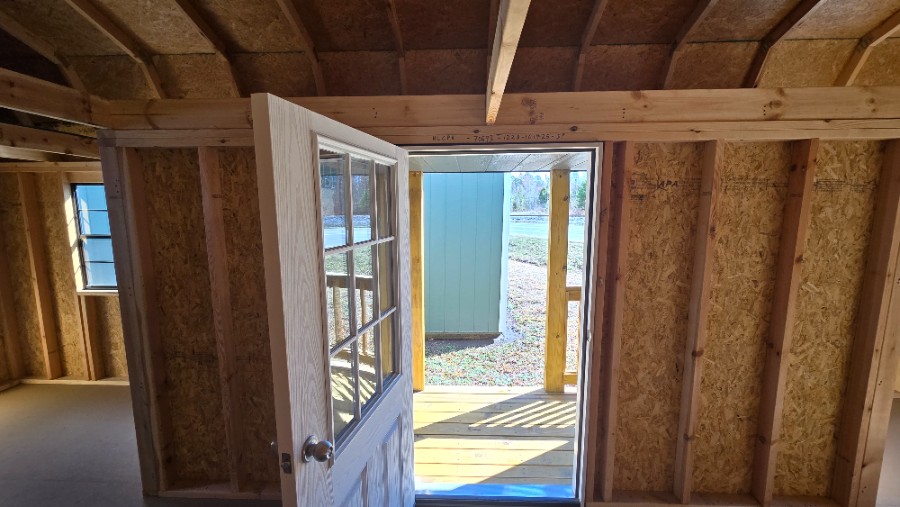 Lofted Barn Center Porch - 12x28 image 4