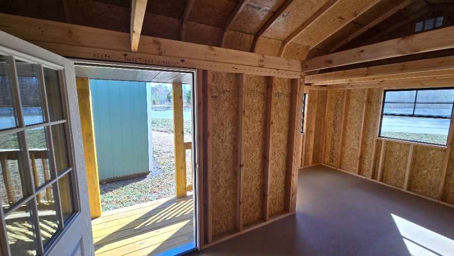 Lofted Barn Center Porch - 12x28 image 6