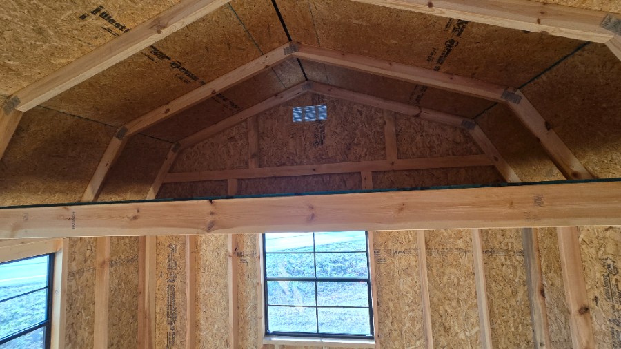 Lofted Barn Center Porch - 12x28 image 7