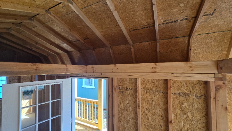Lofted Barn Center Porch - 12x28 image 8