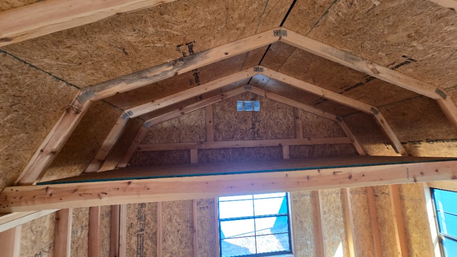 Lofted Barn Center Porch - 12x28 image 9