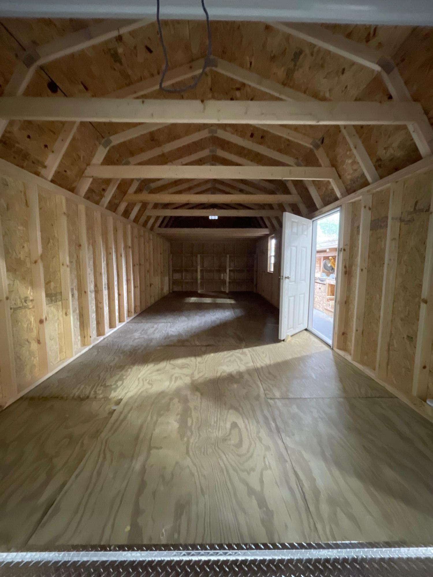 Lofted Barn Garage - 12x28 image 11